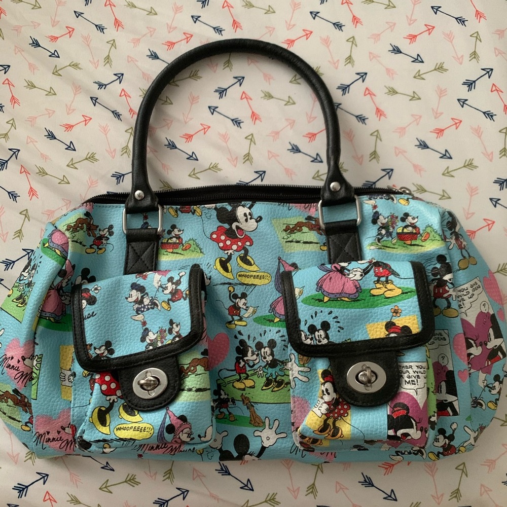 Mickey Mouse and Minnie Mouse Comic Purse